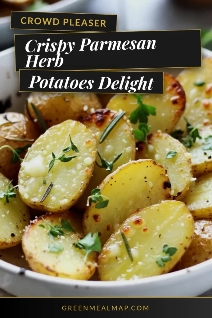 Discover the ultimate roasted fingerling potatoes recipe with these Parmesan Herb Roasted Fingerling Potatoes! Enjoy easy fingerling potatoes that are crispy and full of flavor. This simple recipe combines herbs and Parmesan cheese for a delicious side dish. Perfect for any meal, these Parmesan roasted potatoes are sure to impress. Try this easy recipe today! Save for later and share your creations! #ParmesanRoastedPotatoes #CrispyParmesanPotatoes #HerbRoastedPotatoes #EasyFingerlingPotatoes