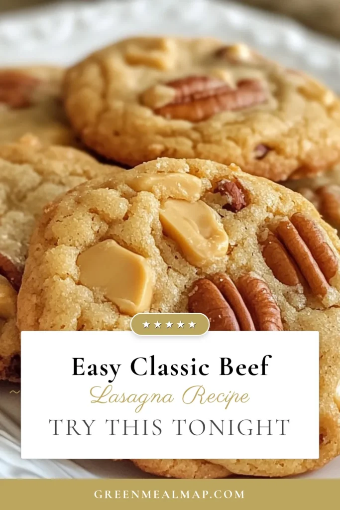 Indulge in the delightful taste of Butterscotch Pecan Cookies with this easy cookie recipe! Combining rich butterscotch chips and crunchy pecans, these soft butterscotch cookies are the perfect homemade cookie treats for any occasion. Make your kitchen the center of sweet moments with this simple pecan dessert recipe. Ready to bake? Click for the full recipe and start your delicious journey! #ButterscotchPecanCookies #EasyCookieRecipe #PecanDessertRecipe #HomemadeCookieTreats