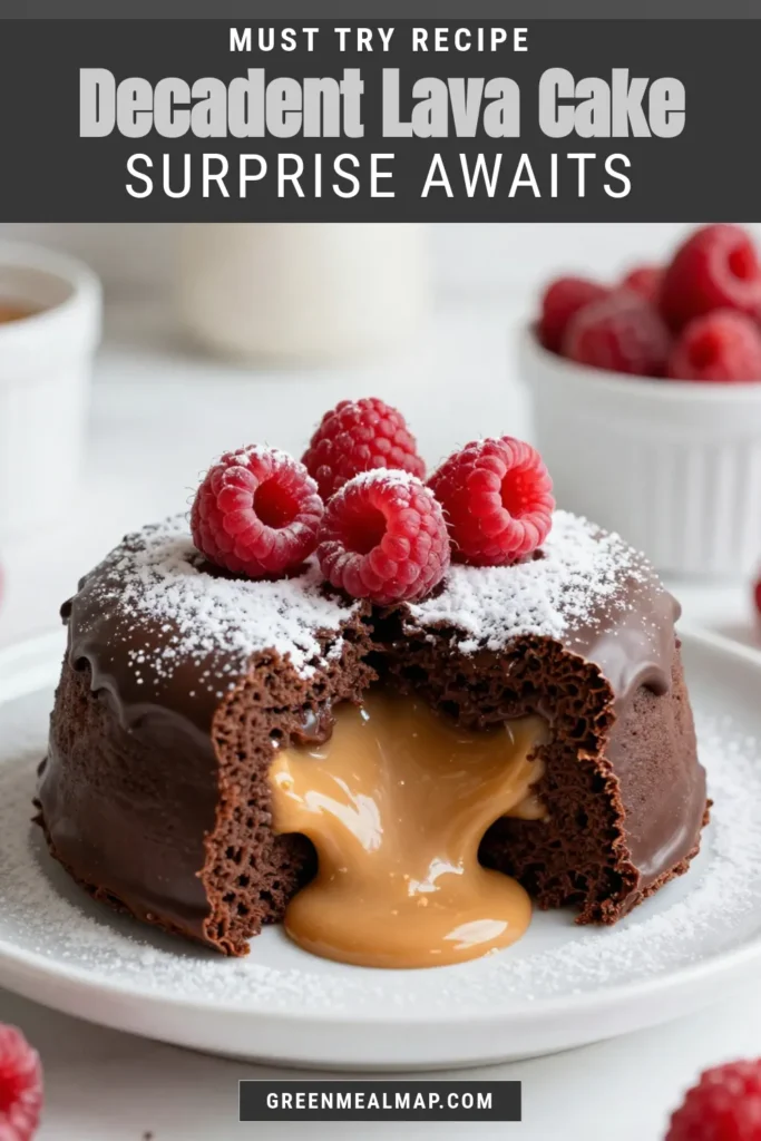 Indulge in this chocolate peanut butter lava cake, a decadent chocolate dessert that's sure to impress! This easy lava cake recipe features a gooey molten chocolate cake with peanut butter that oozes with every bite. Perfect for any occasion, this gourmet chocolate dessert is quick to make and looks stunning when served. Get ready to wow your guests and satisfy your sweet tooth. Save this recipe for your next treat! #ChocolatePeanutButterLavaCake #DecadentDesserts #LavaCakeRecipe #GourmetDesserts