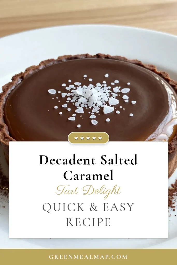 Indulge in this decadent salted caramel chocolate tart that combines a rich chocolate ganache over a luscious homemade salted caramel layer. Perfect for any occasion, this easy chocolate tart recipe will impress your guests and satisfy your sweet tooth. With simple ingredients and straightforward steps, you'll create the ultimate salted caramel dessert. Save this chocolate ganache tart recipe for your next baking adventure! #SaltedCaramel #ChocolateTart #DessertRecipes #HomemadeTreats