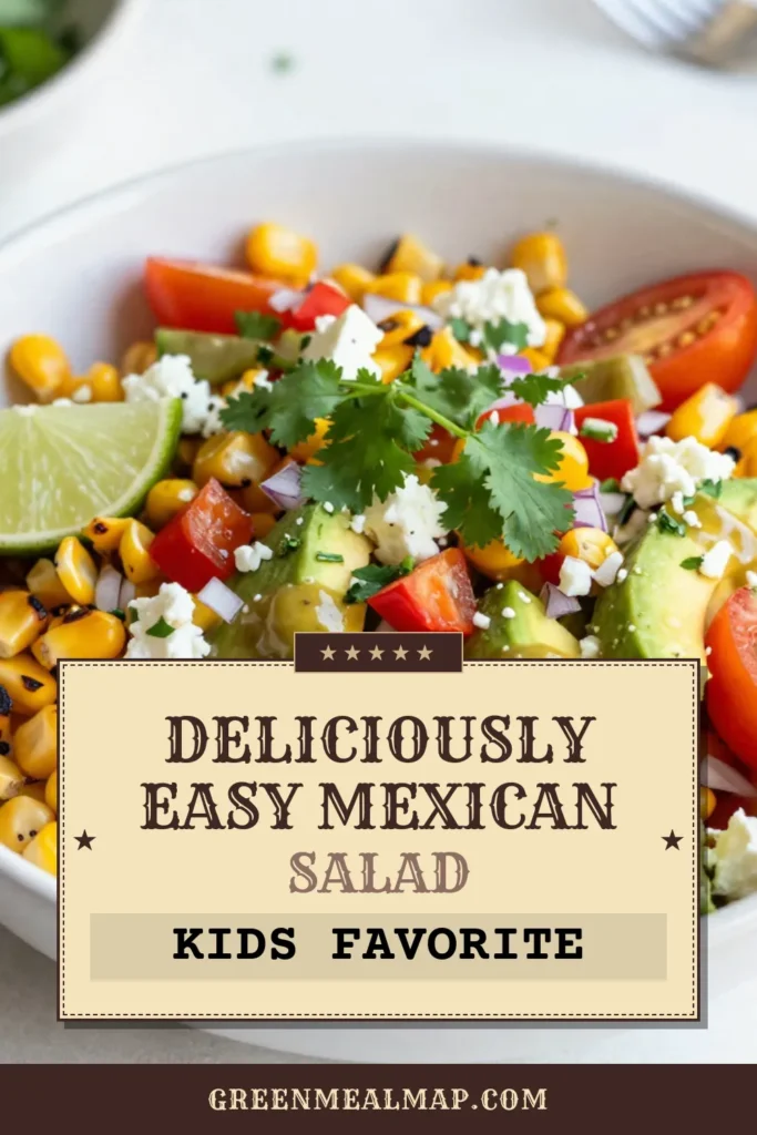 Looking for a refreshing summer dish? Try this Mexican street corn salad! This easy corn salad recipe combines grilled corn with diced avocado, cherry tomatoes, and a zesty lime dressing for a healthy corn salad perfect for any gathering. It’s a vibrant side dish that will impress your guests. Don’t miss out on this delicious grilled corn salad recipe! Save it for your next BBQ! #MexicanStreetCornSalad #SummerSalad #HealthyRecipes #CornSalad