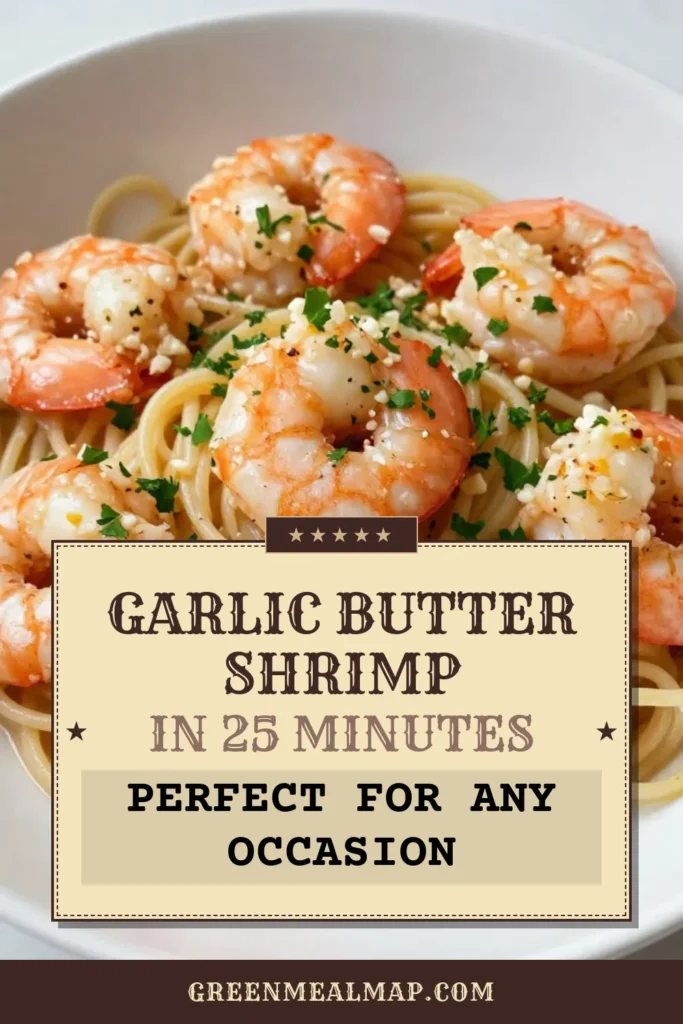 Indulge in this delicious garlic butter shrimp recipe that's perfect for a quick weeknight dinner! This easy shrimp scampi pairs beautifully with linguine for a satisfying garlic shrimp dish. Ready in just 25 minutes, it’s the ultimate quick seafood pasta you can whip up any day. Don’t miss out on this flavorful meal—save the recipe and treat yourself tonight! #GarlicButterShrimp #EasyShrimpScampi #SeafoodPasta #QuickDinnerIdeas