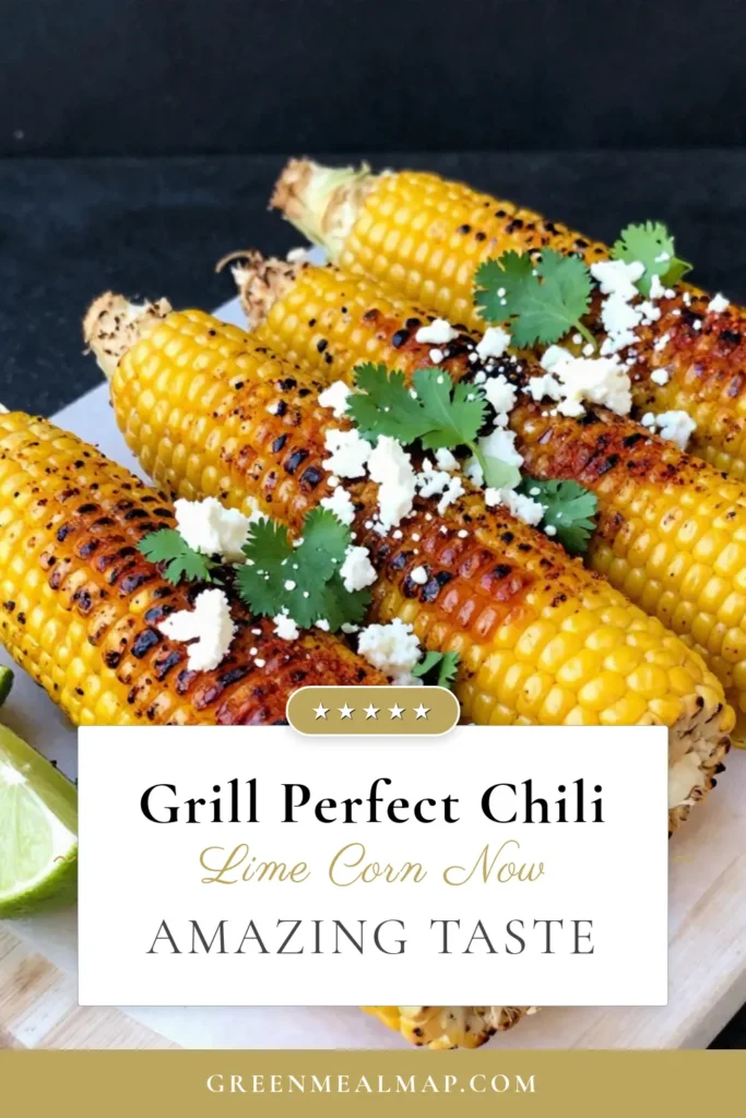 Elevate your summer BBQ with this delicious Chili Lime Grilled Corn on the Cob recipe! This vibrant side dish features fresh corn, zesty lime, and chili spices that deliver a burst of flavor. Perfect for any outdoor gathering, this grilled corn recipe is a crowd-pleaser. Add a sprinkle of cilantro lime corn for an extra touch! Don't miss out—try this corn on the grill recipe today! #GrilledCorn #BBQRecipes #ChiliLimeCorn #SummerEats