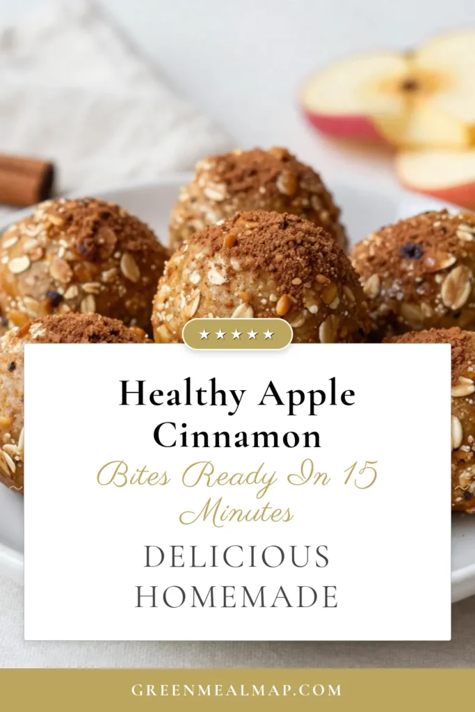 Fuel your day with these delicious Apple Cinnamon Energy Bites, the perfect healthy energy snacks! Packed with oats and almond butter, these no-bake snack recipes are easy to make at home. Enjoy these almond butter energy balls as a nutritious grab-and-go treat. Ideal for everyone, these easy oatmeal bites will keep you energized throughout the day. Save this recipe for a quick snack idea! #HealthySnacks #EnergyBites #NoBakeRecipes #OatmealSnacks