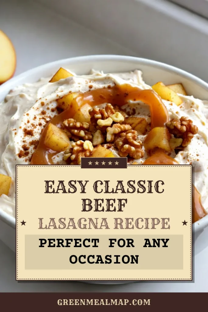 Indulge in a delicious Caramel Apple Cheesecake Dip that’s perfect for any gathering! This Cream Cheese Dessert Dip combines creamy Greek yogurt and caramel sauce with tart apples for a delightful twist. It's an Easy Cheesecake Dip Recipe that requires just 15 minutes to prepare. Serve with sliced apples and graham crackers for an irresistible Apple Dessert Dip that your friends and family will love. Try it today and save for later! #CaramelAppleCheesecakeDip #CheesecakeDip #DessertDip #AppleDessert