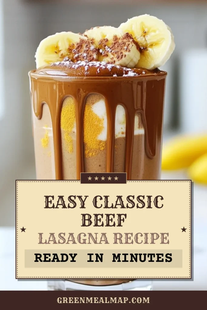 Indulge in this delicious Choco-Nana smoothie recipe featuring creamy peanut butter and frozen bananas. This peanut butter banana smoothie is the perfect healthy chocolate banana drink for any time of day. Packed with flavor and nutrients, this vegan smoothie recipe takes just 5 minutes to whip up. Blend your way to a creamy chocolate smoothie that’s sure to satisfy your cravings. Save this recipe for a delightful treat! #SmoothieRecipe #VeganTreat #HealthyDrinks #ChocolateLovers
