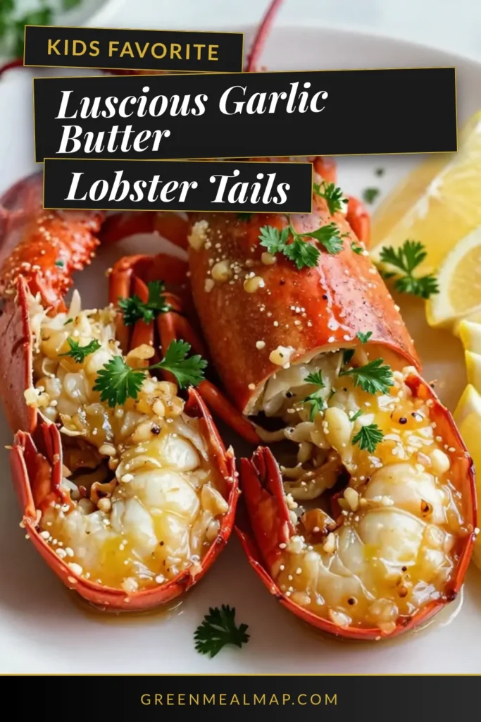 Indulge in the deliciousness of garlic butter lobster tails with this easy baked lobster tail recipe. Learn how to cook lobster tails to perfection, topped with a rich garlic butter sauce that elevates every bite. This garlic butter lobster tails recipe is quick to prepare, making it perfect for special occasions or a cozy night in. Save this post for your next seafood feast! #GarlicButterLobsterTails #EasyLobsterTails #LobsterTailRecipe #SeafoodRecipes