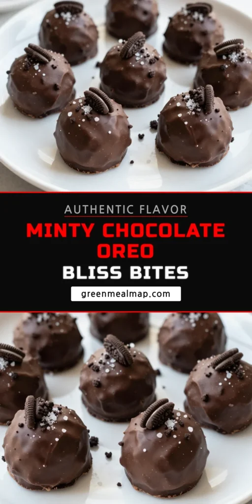 Indulge in these delicious Chocolate Mint Oreo Truffles, a perfect addition to your collection of mint chocolate desserts! This Easy Oreo Truffles Recipe is a no-bake delight, combining crushed Oreo cookies, cream cheese, and peppermint extract for a rich flavor. Treat yourself to homemade Oreo dessert recipes that impress without the hassle. Pin this recipe and delight in sweet cravings! #ChocolateMintOreoTruffles #NoBakeDesserts #MintChocolate #OreoDesserts