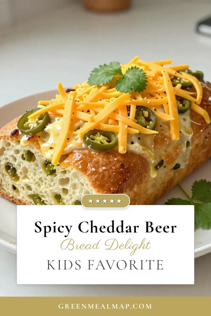 Discover the deliciousness of jalapeño cheddar beer bread with this easy beer bread recipe! This spicy cheddar bread combines sharp cheddar and jalapeños for a flavor-packed experience. Perfect for any gathering, this homemade beer bread is a crowd-pleaser! Serve warm, with butter or jalapeño-infused olive oil. Try this cheesy jalapeño bread today and elevate your snack game! Save and share this recipe! #BeerBread #CheddarCheese #SpicyBread #BakingAtHome