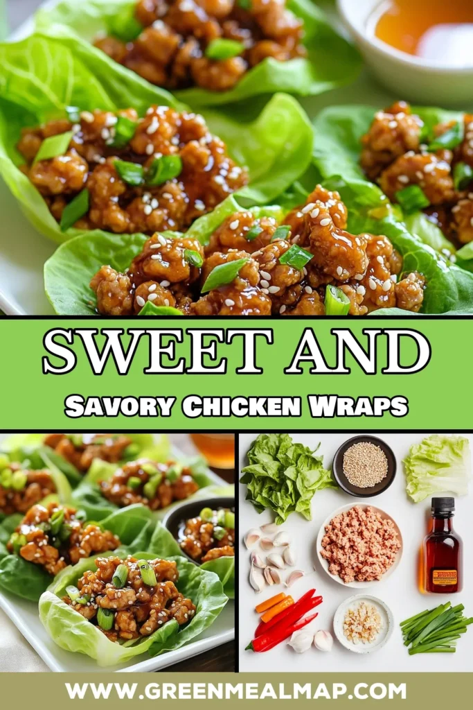 Indulge in these delicious Honey Sesame Chicken Lettuce Wraps, a perfect healthy chicken lettuce wrap option for your next meal. This easy lettuce wrap recipe features savory ground chicken alongside vibrant veggies, all wrapped in crispy lettuce. Enjoy a flavorful bite of Asian inspired wraps that are both healthy and satisfying! Try this recipe today for a tasty twist on dinner. Save and share! #HoneySesameChicken #LettuceWrapRecipe #HealthyChickenLettuceWraps #AsianInspiredWraps