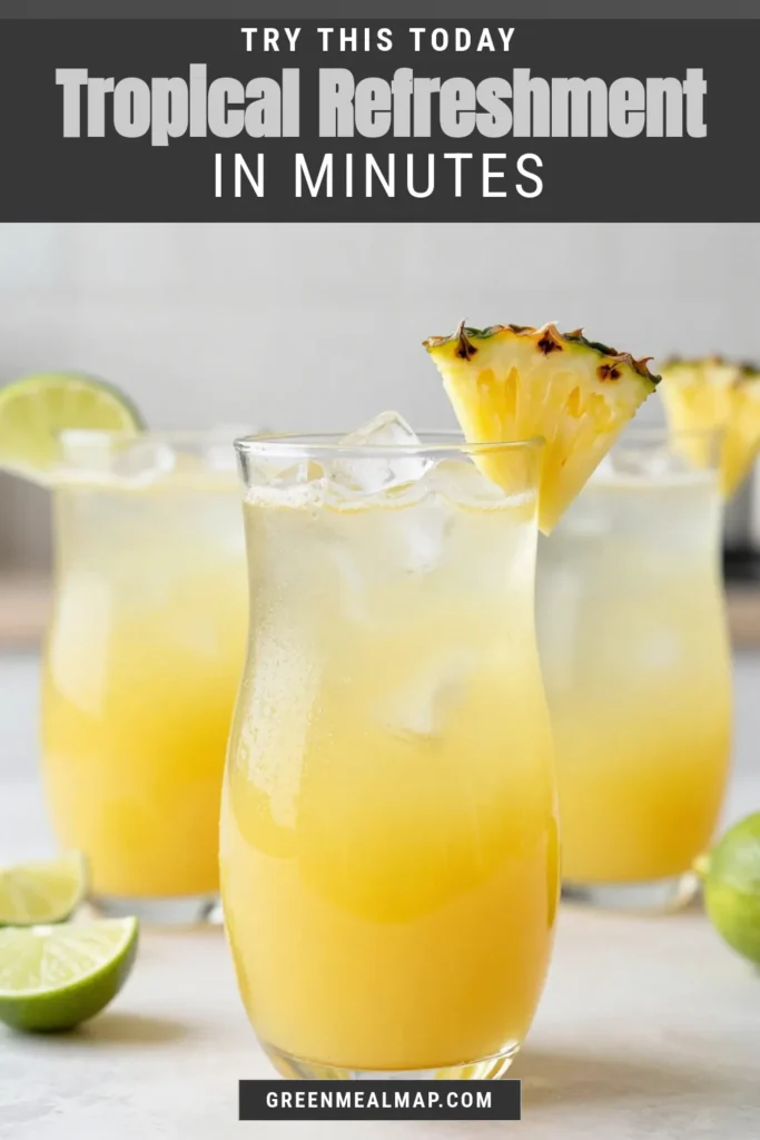 Quench your thirst with this Tropical Pineapple Agua Fresca, a perfect lime agua fresca recipe for the summer! This refreshing summer drink blends fresh pineapple, zesty lime, and agave syrup for a naturally sweetened beverage that’s bursting with flavor. Ideal for hot days, this fruit-infused agua fresca is a must-try. Make it today and elevate your summer gatherings! Don’t forget to save the recipe! #PineappleAguaFresca #RefreshingDrinks #AgaveSweetened #SummerRecipes