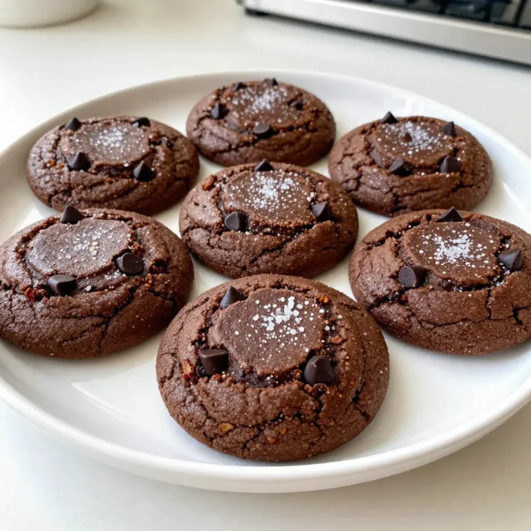 To make Spicy Mexican Hot Chocolate Cookies, you need fresh and quality ingredients. Here’s what you will need: - 1 cup all-purpose flour - 1/2 cup unsweetened cocoa powder - 1/2 tsp baking soda - 1/4 tsp salt - 1/2 cup unsalted butter, softened - 1 cup brown sugar, packed - 1 large egg - 1 tsp vanilla extract - 1 tsp ground cinnamon - 1/4 tsp cayenne pepper (adjust for spice preference) - 1/2 cup semi-sweet chocolate chips - 1/4 cup granulated sugar for rolling Each ingredient plays an important role. The all-purpose flour creates the cookie's structure. Cocoa powder gives that rich chocolate flavor. Baking soda helps the cookies rise, while salt balances the sweetness. Softened butter makes the dough creamy. Brown sugar adds moisture and depth. The egg binds everything together. Vanilla extract enhances flavor. Ground cinnamon offers warmth, and cayenne pepper adds that spicy kick. Semi-sweet chocolate chips bring in melty goodness. Finally, rolling in granulated sugar gives the cookies a lovely crust. Make sure you gather these ingredients before you start. It sets you up for cookie-making success! {{ingredient_image_1}} - Preheat your oven to 350°F (175°C). - Line a baking sheet with parchment paper. - In a bowl, whisk together: - 1 cup all-purpose flour - 1/2 cup unsweetened cocoa powder - 1/2 tsp baking soda - 1/4 tsp salt - 1 tsp ground cinnamon - 1/4 tsp cayenne pepper Set this mixture aside. - In a large mixing bowl, cream together: - 1/2 cup unsalted butter, softened - 1 cup brown sugar, packed Mix until light and fluffy, about 2-3 minutes. - Beat in: - 1 large egg - 1 tsp vanilla extract Stir until well combined. - Gradually add the dry mixture to the wet mixture. Mix until just combined. Be careful not to overmix. - Fold in: - 1/2 cup semi-sweet chocolate chips Ensure they are evenly distributed in the dough. - Use a tablespoon or cookie scoop to drop heaping spoonfuls of dough onto the prepared baking sheet. Space them about 2 inches apart. - Roll each dough ball in: - 1/4 cup granulated sugar This gives them a lovely sugary crust. - Bake in the preheated oven for 10-12 minutes. Look for edges that are set but centers that are soft. - Allow the cookies to cool on the baking sheet for 5 minutes. Then transfer them to a wire rack to cool completely. - Adjusting spice levels with cayenne pepper Want a bit more heat? Add more cayenne pepper! Start with 1/4 teaspoon. Taste the dough and decide if you need more. Everyone has different spice levels, so make it yours. - Avoiding overmixing the dough Mix until just combined. Overmixing makes the cookies tough. You want them soft and chewy, not dense. A light hand is key here. - Cooling tips for the best texture Let the cookies cool on the baking sheet for 5 minutes. This helps them set without getting too hard. Then, move them to a wire rack. This keeps them soft and prevents them from getting soggy. - Using parchment paper for easy removal Line your baking sheet with parchment paper. This makes it easy to lift the cookies off later. No sticky mess means less cleanup for you! - Checking for doneness Bake for 10-12 minutes. The edges should look set but the middle should still seem soft. This is how you get that chewy center. - Storing leftover cookies Keep cookies in an airtight container. This keeps them fresh for days. If you want to save them longer, freeze them. Just make sure they cool completely first! Pro Tips Adjusting Spice Level: To customize the heat of your cookies, start with a smaller amount of cayenne pepper and gradually increase until you reach your desired spice level. Chocolate Chip Quality: Use high-quality semi-sweet chocolate chips for a richer flavor. You can also mix in dark chocolate chips for an added depth of taste. Chill the Dough: For a thicker cookie, chill the dough for at least 30 minutes before baking. This helps to prevent the cookies from spreading too much while baking. Storage Tips: Store the cookies in an airtight container at room temperature for up to a week. For longer storage, freeze the cookies and thaw them when needed. {{image_2}} You can easily change a few ingredients in this recipe. Here are some options: - Gluten-free options for flour: Use a gluten-free flour blend. Almond or coconut flour works well too. - Alternative sweeteners or chocolates: Try using maple syrup or coconut sugar. Dark chocolate chips are great for a richer taste. - Adding nuts or dried fruits: Toss in chopped nuts like walnuts or pecans. Dried fruit like cherries or raisins adds nice sweetness. Spice up your cookies with different flavors. Here are some fun ideas: - Infusing other spices: Add nutmeg or cloves for a warm twist. They blend beautifully with chocolate. - Using white chocolate chips: For a sweeter cookie, swap semi-sweet chips for white chocolate chips. The contrast is delicious! - Adapting to seasonal flavors: In fall, try adding pumpkin spice. It brings cozy vibes to your cookies. These variations keep your spicy Mexican hot chocolate cookies exciting. Enjoy mixing and matching! To keep your Spicy Mexican Hot Chocolate Cookies fresh, store them at room temperature. Use airtight containers to prevent them from drying out. If you live in a warm area, refrigeration helps. However, it may change the texture a bit. Always let them cool completely before storing. You can freeze cookie dough before baking for a quick treat later. Scoop the dough onto a baking sheet. Freeze the dough balls until solid, then transfer them to a zip-top bag. Label the bag with the date. When you're ready to bake, no need to thaw. Just add a couple of minutes to the baking time. For baked cookies, let them cool completely first. Place them in an airtight container or a freezer bag. They can stay frozen for up to three months. To enjoy, thaw them in the fridge or at room temperature. You can also warm them in the oven for a fresh-baked taste. Can I make the dough ahead of time? Yes, you can make the dough ahead of time. Just wrap it tightly in plastic wrap. Keep it in the fridge for up to three days. When you are ready, scoop and bake as usual. What can I substitute for brown sugar? You can use white sugar instead of brown sugar. For a closer taste, mix white sugar with a bit of molasses. This gives a similar flavor and moisture. How do I prevent cookies from spreading? To prevent spreading, chill the dough for at least 30 minutes. This helps the butter firm up. Also, ensure you measure flour correctly and don’t overmix the dough. Are these cookies suitable for gifting? Absolutely! These cookies make great gifts. They are unique and delicious, perfect for sharing. Pack them in a cute box or jar for a lovely presentation. How long do these cookies last? These cookies last about one week at room temperature. Store them in an airtight container to keep them fresh. You can also freeze them for longer storage. What other recipes can I use this dough for? You can use this dough for other treats! Try making cookie bars or even brownies. Adjust the baking time to fit the new shape. This dough is versatile and fun to play with! You can create delicious cookies with simple ingredients and steps. We covered everything from mixing the dough to baking your treats. Remember to adjust the spice levels and store your cookies properly. Feel free to try variations to make them your own. Enjoy the joy of baking and sharing these cookies with friends or family. Happy baking!